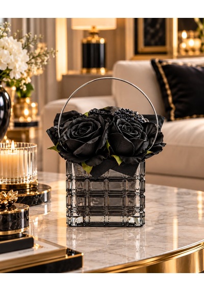 Siyah Gül Dekoratif Oda Kokusu Premium Kokulu Şık Tasarım