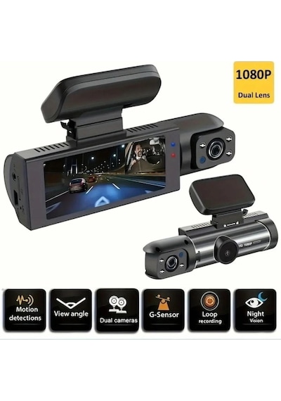 Leerfei 3 Kameralı Araç İçi Kamera Sd Kart Destekli Kamera V9 - Hafıza Kartı Dahil Değildir Leerfei 3 Kameralı Araç İçi Kamera Sd Kart Destekli Kamera V9 - Hafıza Kartı Dahil Değildir