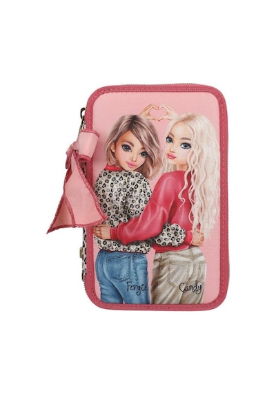 Top Model 3 Katlı İçi Dolu Kalem Çantası Leoheart 413639 Çok Renkli