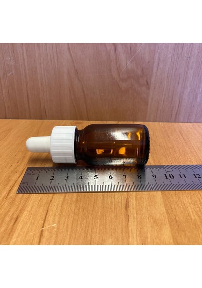 20 Ml Plastik Damlalıklı Amber Cam Şişe , 20cc Kahverengi Cam Şişe Damlalıklı X 6 Adet