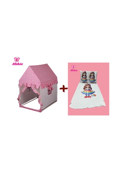 Abbie Rüya Evi Karakter Alt Minder Ve Kırlent Kılıfı Pembe
