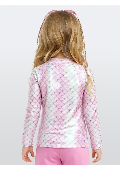 Deno Kids Denokids Uv Korumalı Deniz Kızı Kız Çocuk Mayo T-shirt Renkli