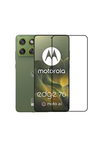 Microcase Motorola Edge 70 Global Global İle Uyumlu Tam Kaplayan Çerçeveli Tempered Ekran Koruyucu -al3276