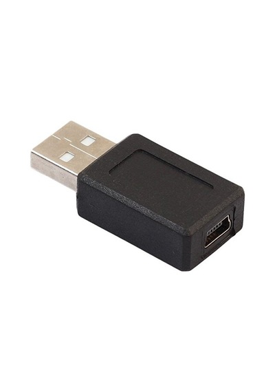 Mini Usb Dişi Usb Erkek 5 Pin Usb Dişi Usb Erkek Çevirici Usb Erkek 5 Pin Mini Usb Dişi Çevirici Siyah