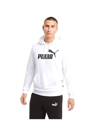 Puma Ess Big Logo Hoodie Tr Puma White Erkek Sweatshirt-27022-beyaz