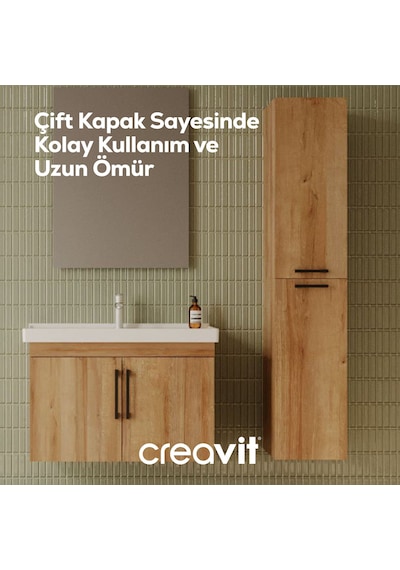 Creavit D20 30 Cm Sola Açılır Boy Dolabı Everest Melamin Kapak Ahşap Creavit D20 30 Cm Sola Açılır Boy Dolabı Everest Melamin Kapak Ahşap