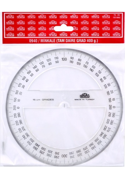 Hatas 0940 Plastik Minkale Tam Daire 15 CM Şeffaf