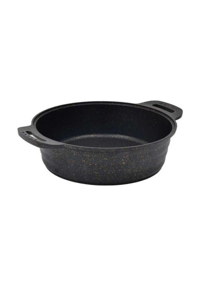 Campout Granit Döküm Kamp Tenceresi 28 Cm Siyah