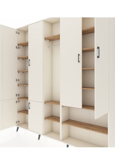 Arges Dolap 15 Raflı 5 Kapaklı Tek Askılı 220x30x243 Aytaşı-aytaşı/çam Aytası/atlas Çam Arges Dolap 15 Raflı 5 Kapaklı Tek Askılı 220x30x243 Aytaşı-aytaşı/çam Aytası/atlas Çam
