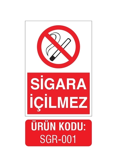 Sigara Içilmez Uyarı Levhası (406811529)