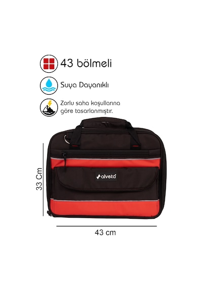 Alveta Profesyonel Teknisyen Laptop Takım Çantası Elektronikçi It Saha Servis Bakım Onarım 868425050 1 Adet