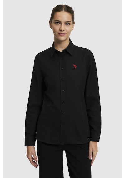 U.s. Polo Assn. Kadın Siyah Gömlek Basic 50324791-vr046