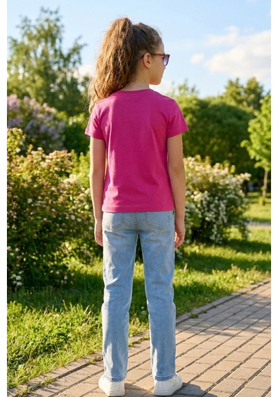 Kiagu Fuşya Kısa Kol Basic T-shirt- Terletmeyen Esnek Kumaş Pamuklu Mevsimlik Fujya Kısakol Kız Çocuk Tsort Çok Renkli Kiagu Fuşya Kısa Kol Basic T-shirt- Terletmeyen Esnek Kumaş Pamuklu Mevsimlik Fujya Kısakol Kız Çocuk Tsort Çok Renkli