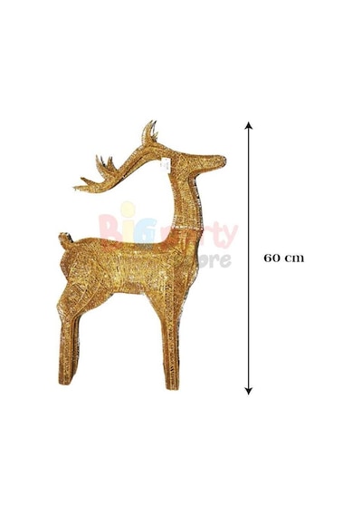 Yılbaşı Işıklı Tel Geyik 60 Cm Altın Eklemeli Tak-çıkar Boynuzlu Dekorsistemi Ve Şık Görünümüyle Yılbaşı Süslemelerinde İdeal Bir Dekoratif Pa Diğer Yılbaşı Işıklı Tel Geyik 60 Cm Altın Eklemeli Tak-çıkar Boynuzlu Dekorsistemi Ve Şık Görünümüyle Yılbaşı Süslemelerinde İdeal Bir Dekoratif Pa Diğer