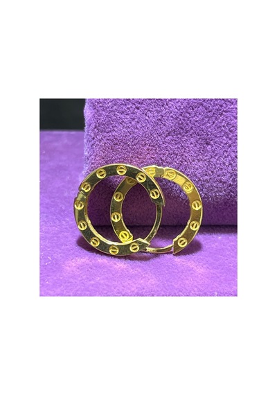 22 Ayar Altın Küpe Halka Küpe 3.40gr - K01082