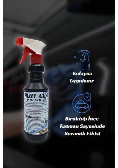 Hızlı Cila 500 Ml Oto Hızlı Cila İle, Etkili Hızlı Seramik Cila