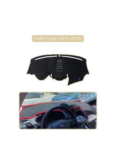Ford Kuga 2015-2019 Torpido Koruma Halısı Bej Kenar