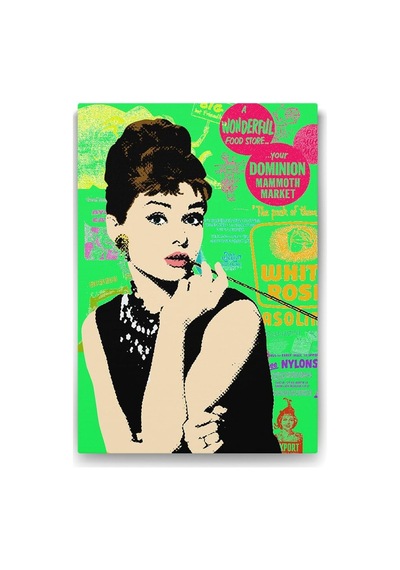 Hepburn Popart Tablosu - 70x100cm