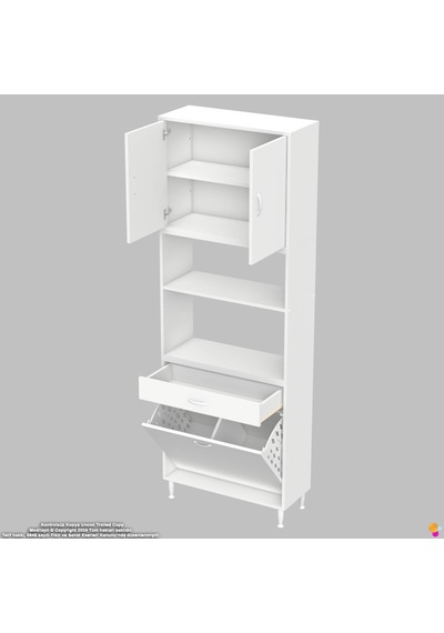 Modilayn Ece Fırın Bölmeli Kapaklı Çekmeceli Sepetli Çok Amaçlı Mutfak Dolabı 75 Cm Beyaz Modilayn Ece Fırın Bölmeli Kapaklı Çekmeceli Sepetli Çok Amaçlı Mutfak Dolabı 75 Cm Beyaz