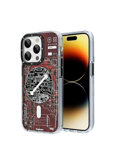 Youngkit Apple Uyumlu iPhone 14 Pro Kılıf Magsafe Şarj Özellikli YoungKit Technology Serisi Kapak Youngkit-TA82095