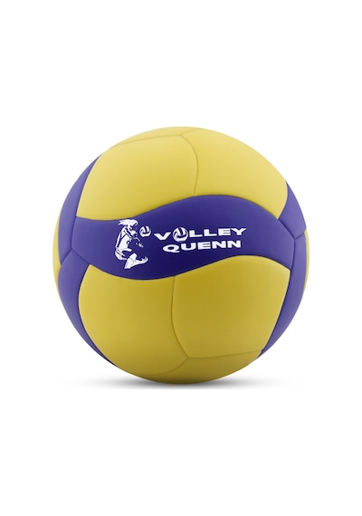 Voleybol Topu SuperSoft Yapıştırma Soft Touch Yumuşak Yüzey 18 Panel 5 Numara Sarı - Mavi
