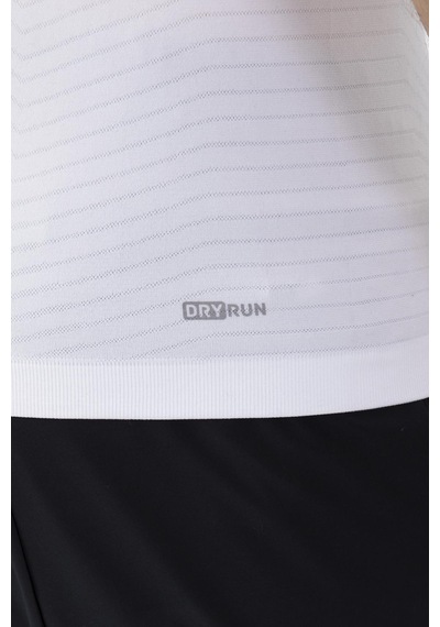 Maraton Active Slimfit Erkek Bisiklet Yaka Kısa Kol Koşu Beyaz T-Shirt 821072-Beyaz