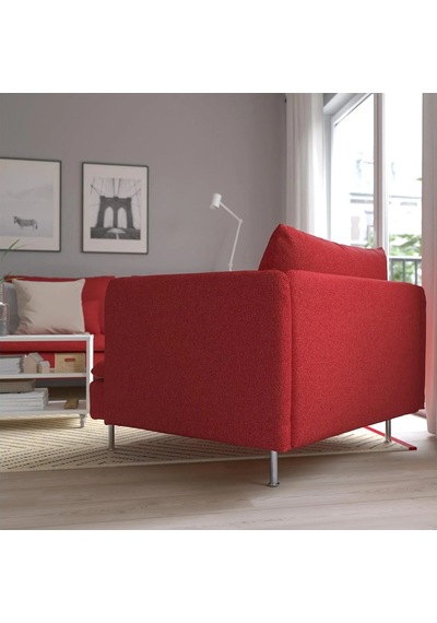 Ikea Kırmızı Rahat Kanepe - Tekli Koltuk