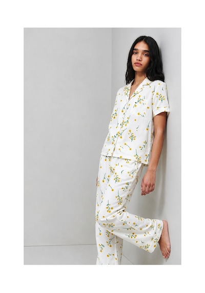 Fit Women Standart Boy Elastanlı Çok Renkli Pijama Takımı