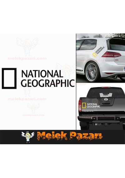 2 Adet National Geographic Oto Sticker, Araba Stickerı