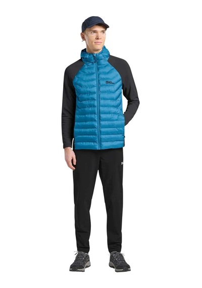 Jack Wolfskın Jack Wolfskin Routeburn Pro Hybrid Erkek Mavi Outdoor Ceketi 8026