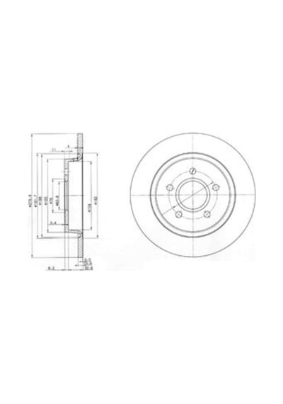 Ford Focus C-Max 1.8 2004-2007 Delphi Arka Fren Diski N11.1305