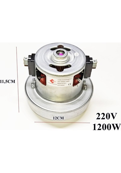Artiko Art47-2 Çıkıntılı 1200W Süpürge Motoru