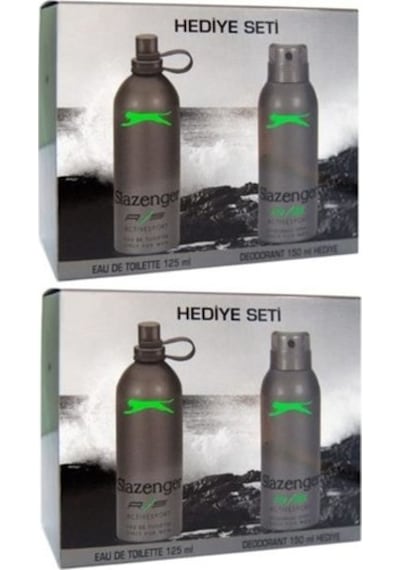 Slazenger Active Sport Erkek Parfüm Yeşil EDT 125 ML + Deodorant 2 x 150 ML