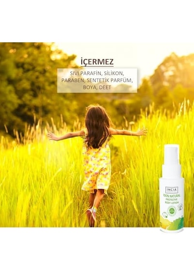 %100 Doğal Koruyucu Vücut Losyonu Sprey Yenidoğan Bebek Çocuk İçin Limon Okaliptus Vegan 50 Ml