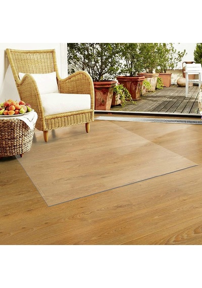 1.6mm Şeffaf Pvc Masa Ve Örtüsü Koruyucu Pedi Koruyucu Mika Asetat Örtüsü Zemin Koruma En: 100cm, Boy: 220cm