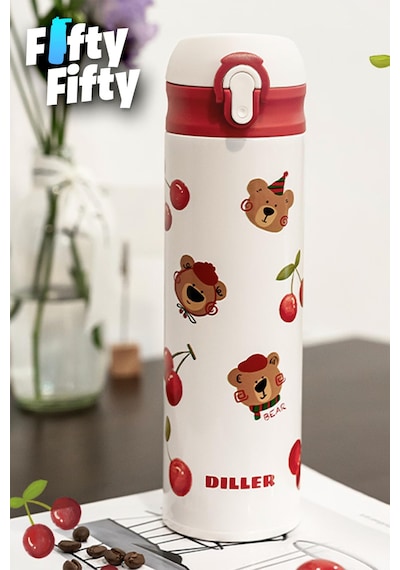 Dıller 480 Ml Pipetli Paslanmaz Çelik Termos Vacum Cup Kilitli Kapak -ffdıllerd9228 Çok Renkli