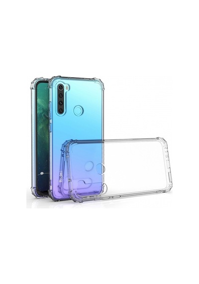 Blogy Redmi Note 8 İle Uyumlu Crystal Fit Kılıf Crystal Clear