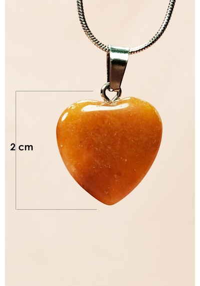 Aragonit Doğal Taşı Zincirli El Yapımı Kolye Uç: 2 Cm Zincir: 20 Cm Kutulu Diğer