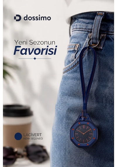 Boyol Pop Çanta Charm Unisex Aksesuar Saat D-sport Lacivert D-403