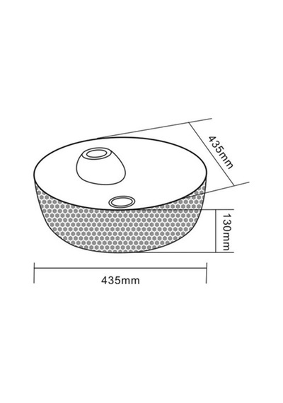 Eva Banyo Lena E-5001G Tezgah Üstü Porselen Lavabo