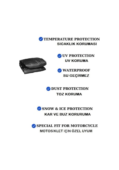 Yamaha İle Uyumlu Mt-25 Abs Motosiklet Brandası,branda,örtü-siyah