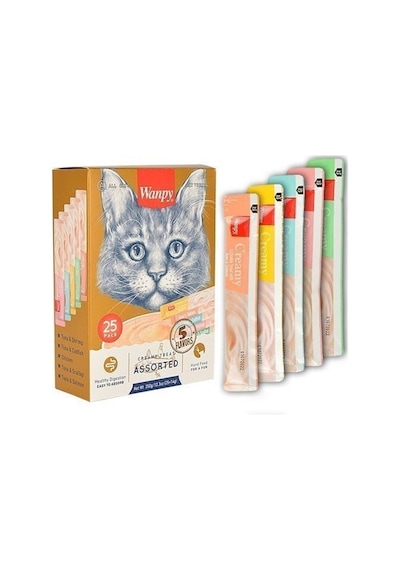 Wnapy Karışık Sıvı Yetişkin Kedi Ödül Maması 5 x 14 G