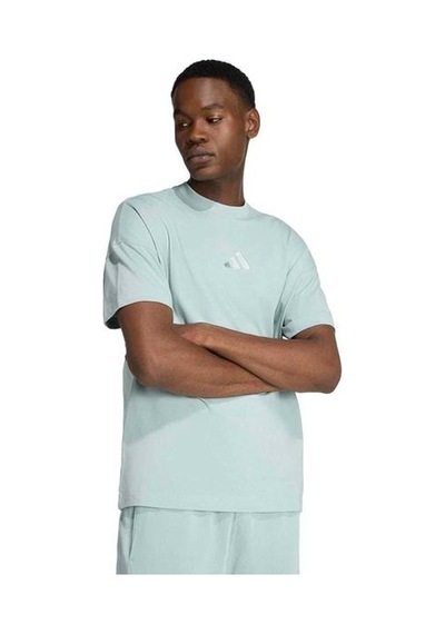 Adidas All Szn Erkek Yeşil Yuvarlak Yaka Tişört Yeşil
