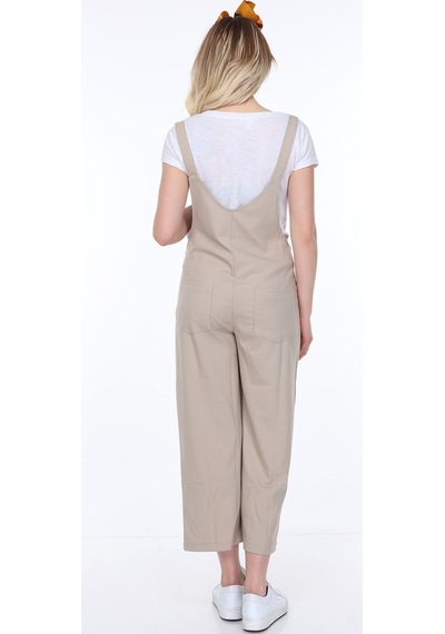 Luvmabelly Myra6101 - Bej Hamile Salopet-bej