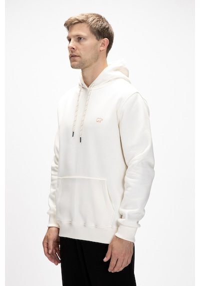 Bad Bear Sea Marshmallow Kapüşonlu Erkek Sweatshirt Beyaz