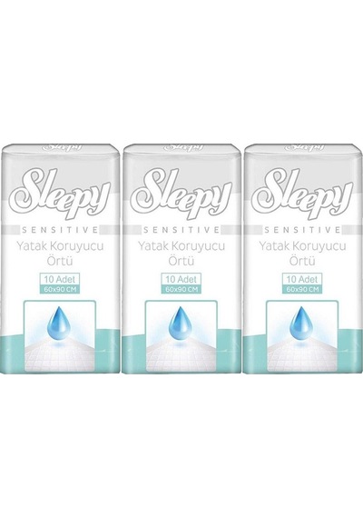 Sleepy Hasta Yatak Koruyucu 60 90cm 30 Adet 3pk 10
