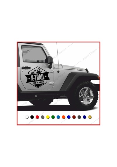 Nissan X-Trail Off Road Sticker,Off Road Arma Sticker 4X4 Pusula (531150603)