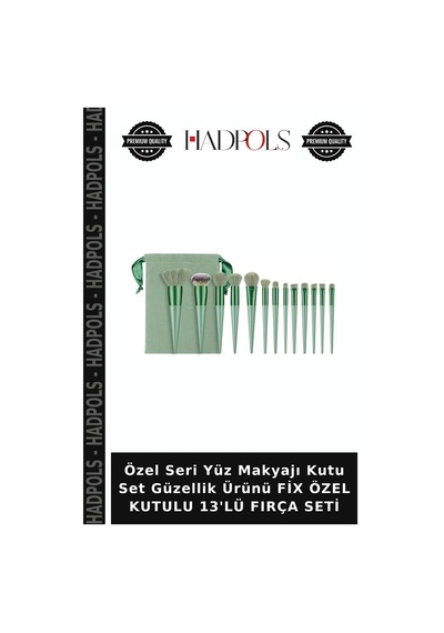 Özel Seri Yüz Makyajı Kutu Set Güzellik Ürünü Fix Özel Kutulu 13'lü Fırça Seti