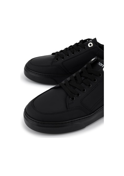 Tamer Tanca Erkek Hakiki Deri Siyah Sneakers & Spor Ayakkabı 1212 2510 Erk Ayk Y26 Sıyah Met