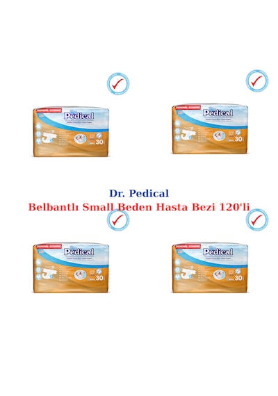 Dr. Pedical - Belbantlı Yaşlı Yetişkin Hasta Bezi Small Beden - 120'li S